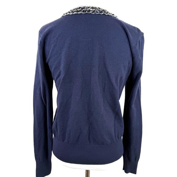 Cabi Midnight Blue Formal Embellised Beaded Cardigan #3304 Size Small - Picture 4 of 7